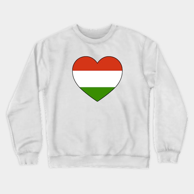 Heart - Hungary Crewneck Sweatshirt by Tridaak